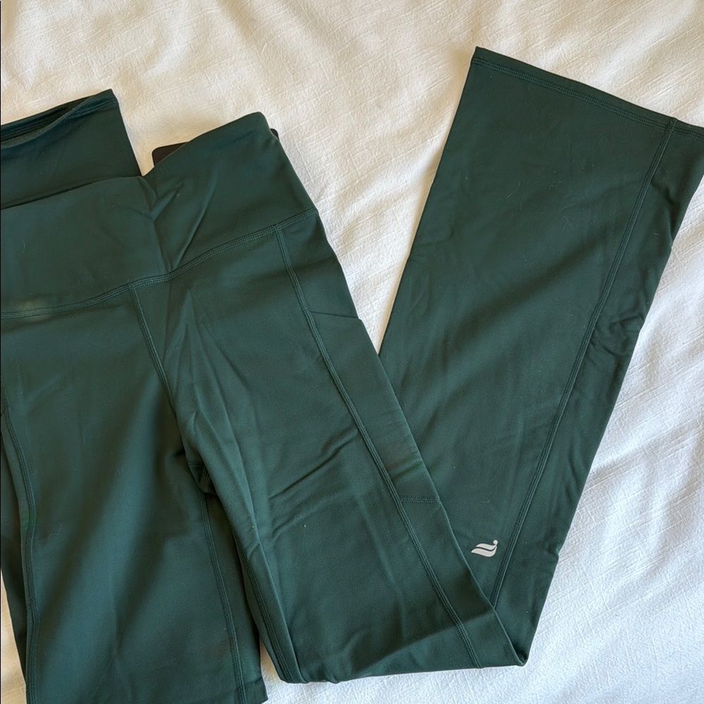 Dark Green cold Weather Athletic Leggings